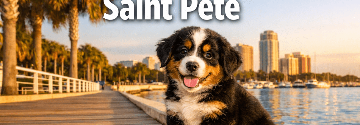 Miniature Bernese Mountain Dog Saint Pete